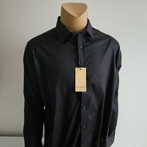 Scotch & Soda Black Dress Shirt